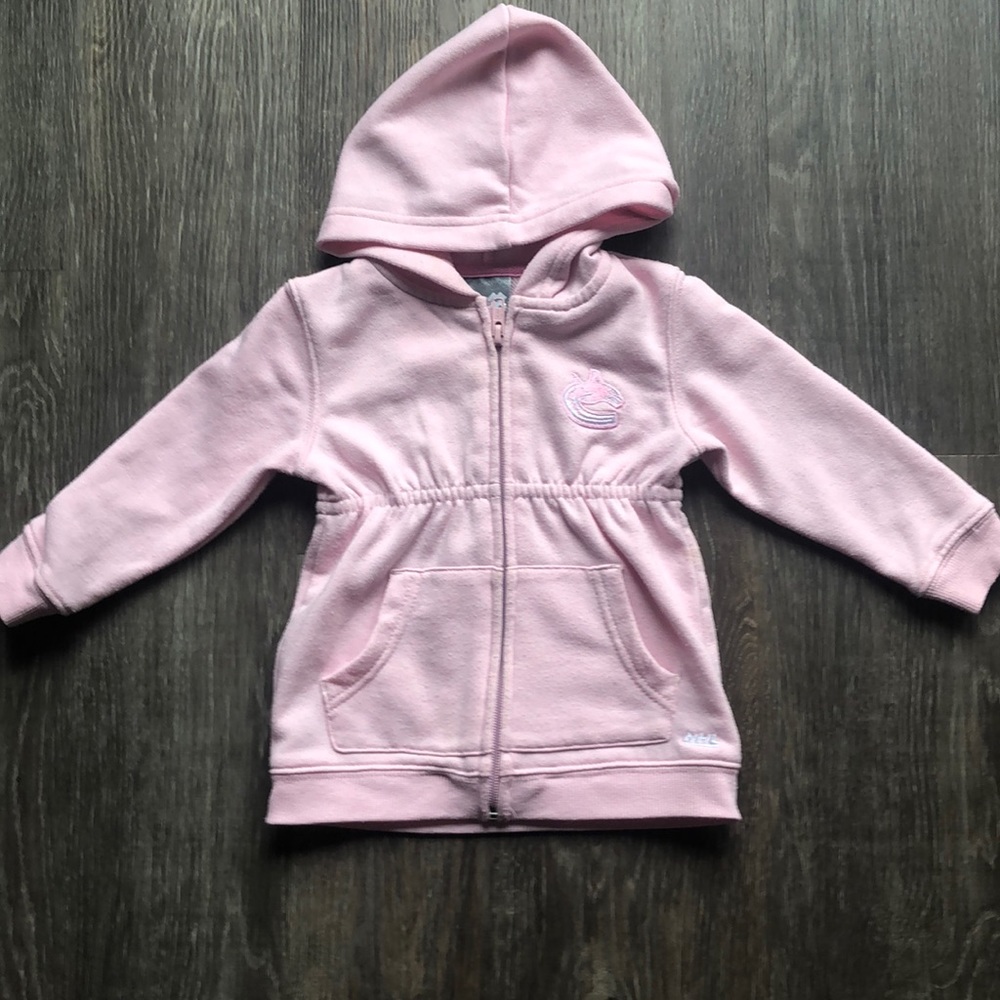 Girls NHL Canucks Zip up Hoodie Sz 18 mths